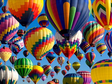 1 to 9 October: Balloon Fiesta, Albuquerque, USA