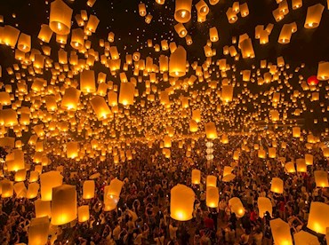 15 to 28 February: Taiwan Lantern Festival, Taiwan