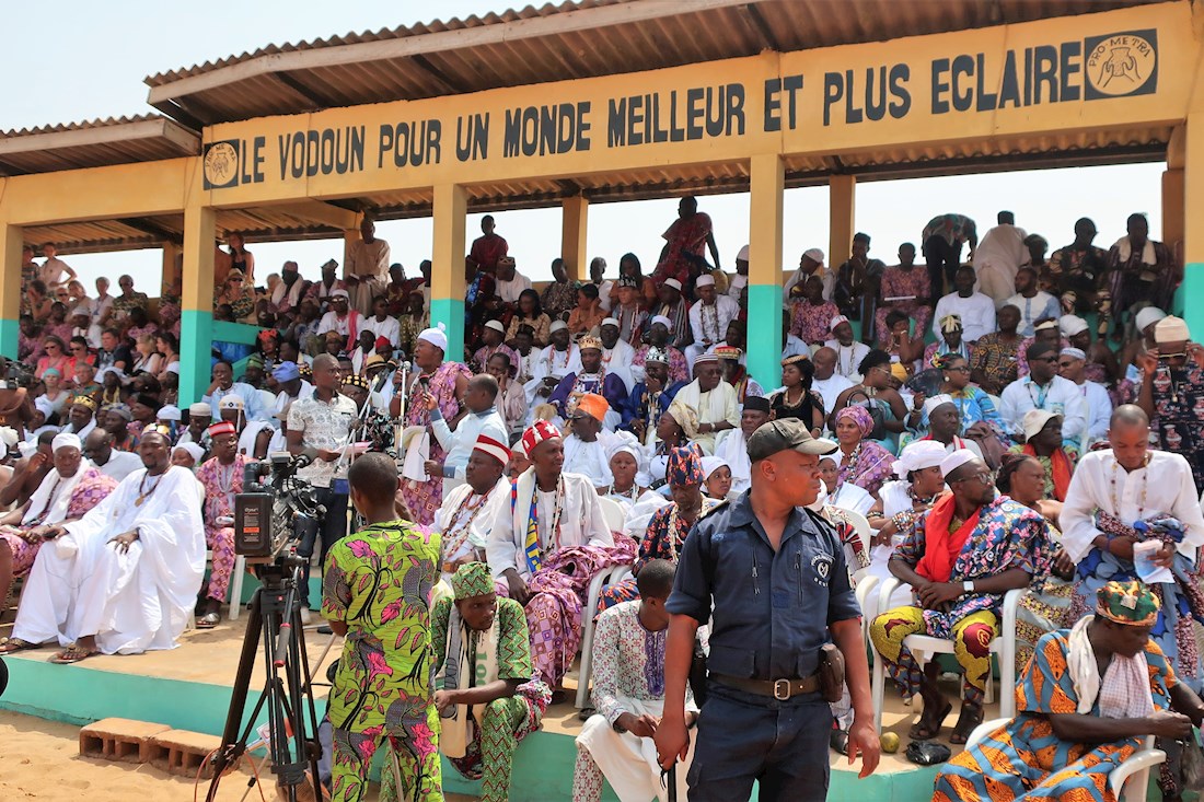 Speakers, TV-group and festival audience.