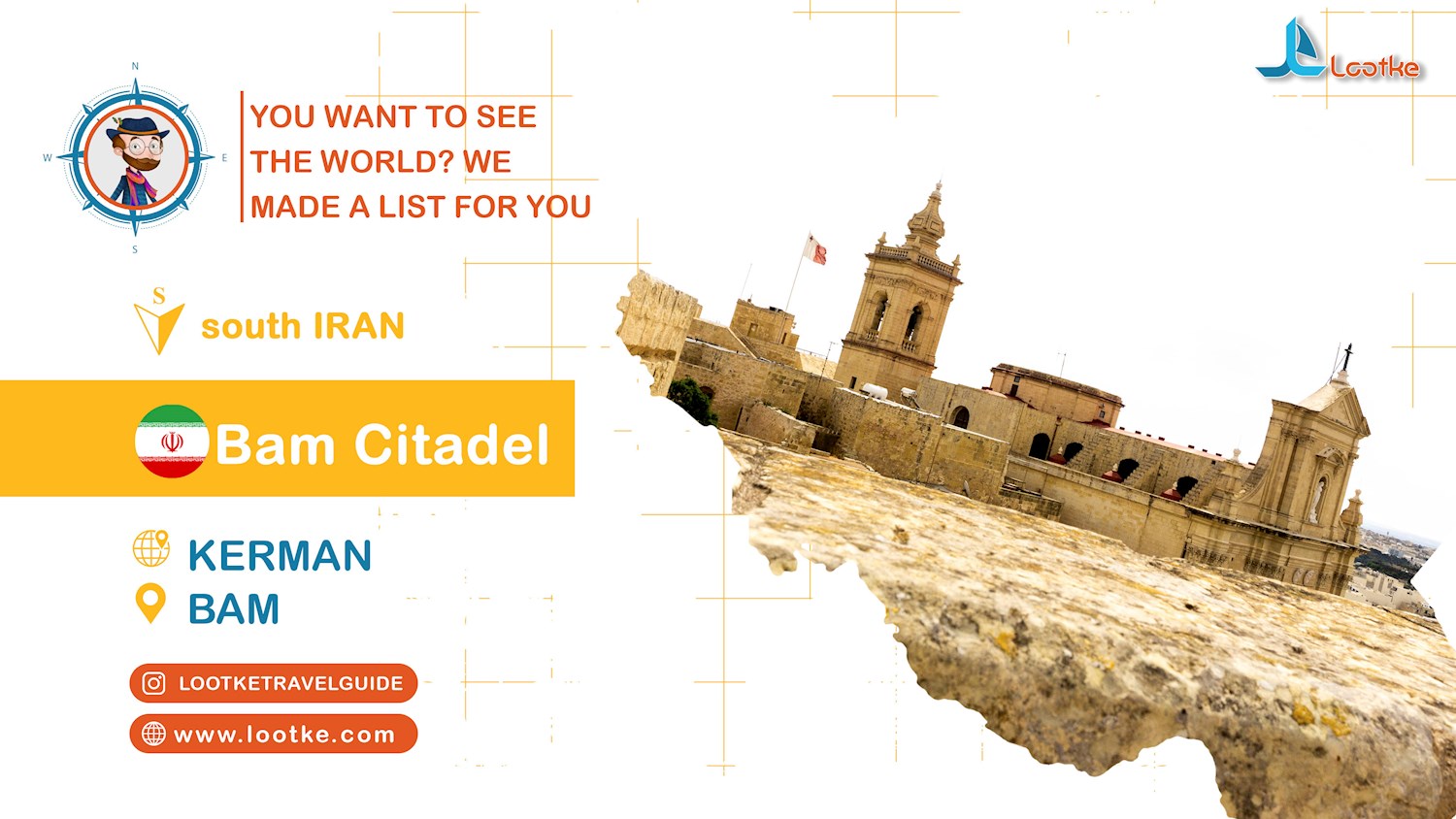 Visit Bam Citadel in Kashan whenever you come to Iran