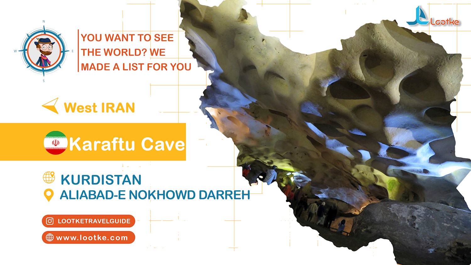 Visit Karaftu Cave in Kurdistan whenever you come to Iran