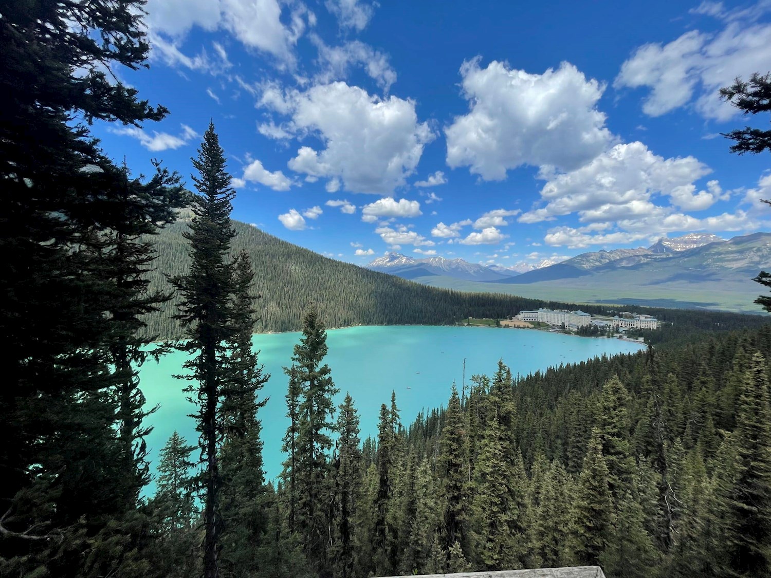 Rub your eyes in disbelief at bluer than blue Lake Louise