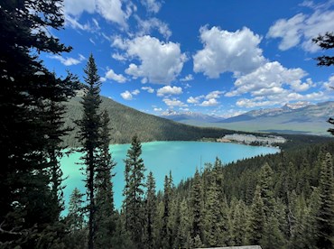 Rub your eyes in disbelief at bluer than blue Lake Louise