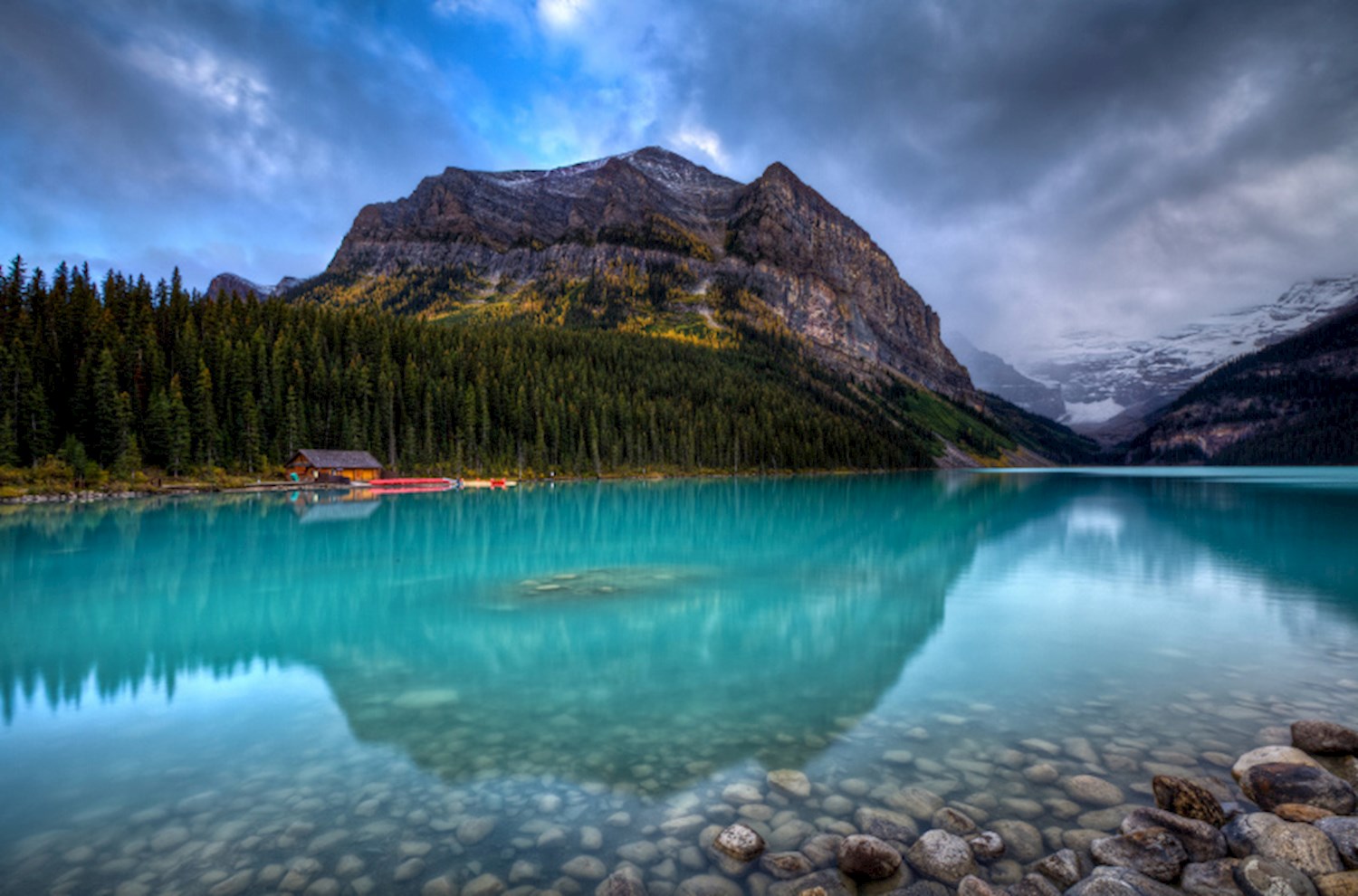 Rub your eyes in disbelief at bluer  than blue Lake Louise