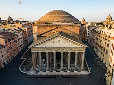 Admire architectural perfection at the Pantheon in Rome