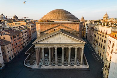 Admire architectural perfection at the Pantheon in Rome