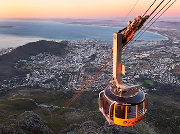 Hike up Table Mountain from the city below