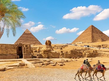 Access the last of the ancient wonders at the Pyramids of Giza