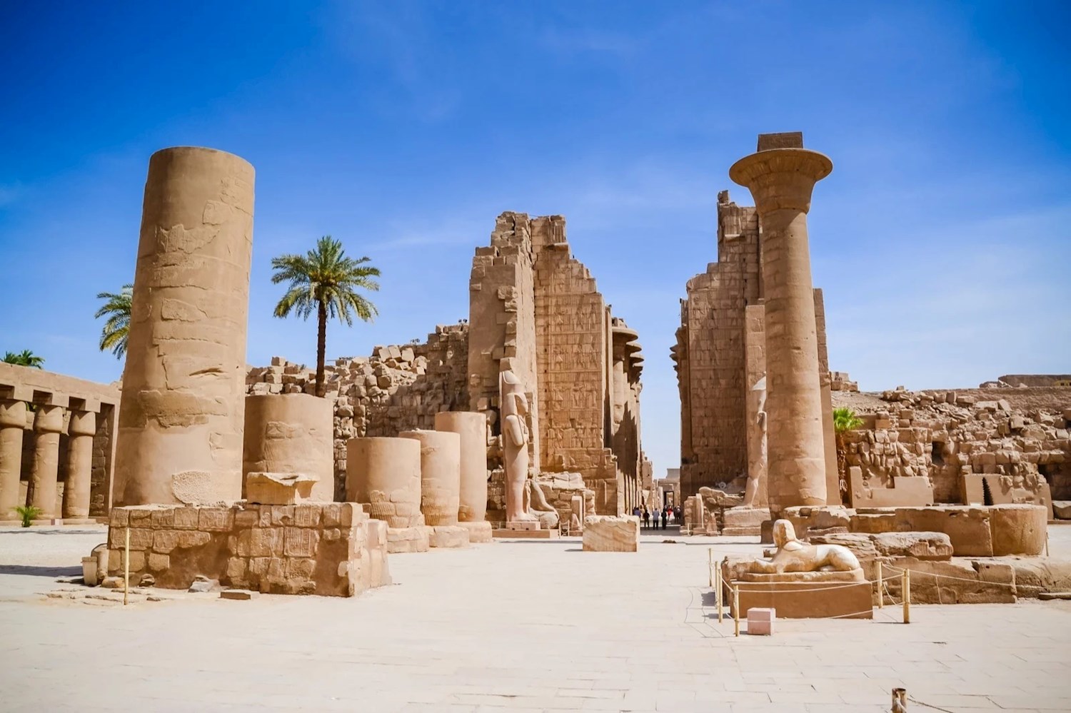 Walk tall among  the soaring stone  columns of Karnak