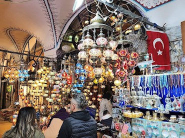 Shop in a 15th century mall in the Grand Bazaar