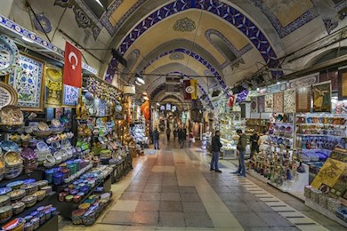 Shop in a 15th century mall in the Grand Bazaar