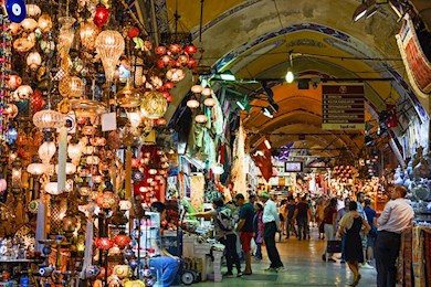 Shop in a 15th century mall in the Grand Bazaar