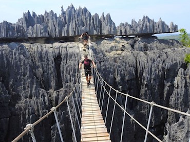 Reach new heights while climbing the Tsingy de Bemaraha