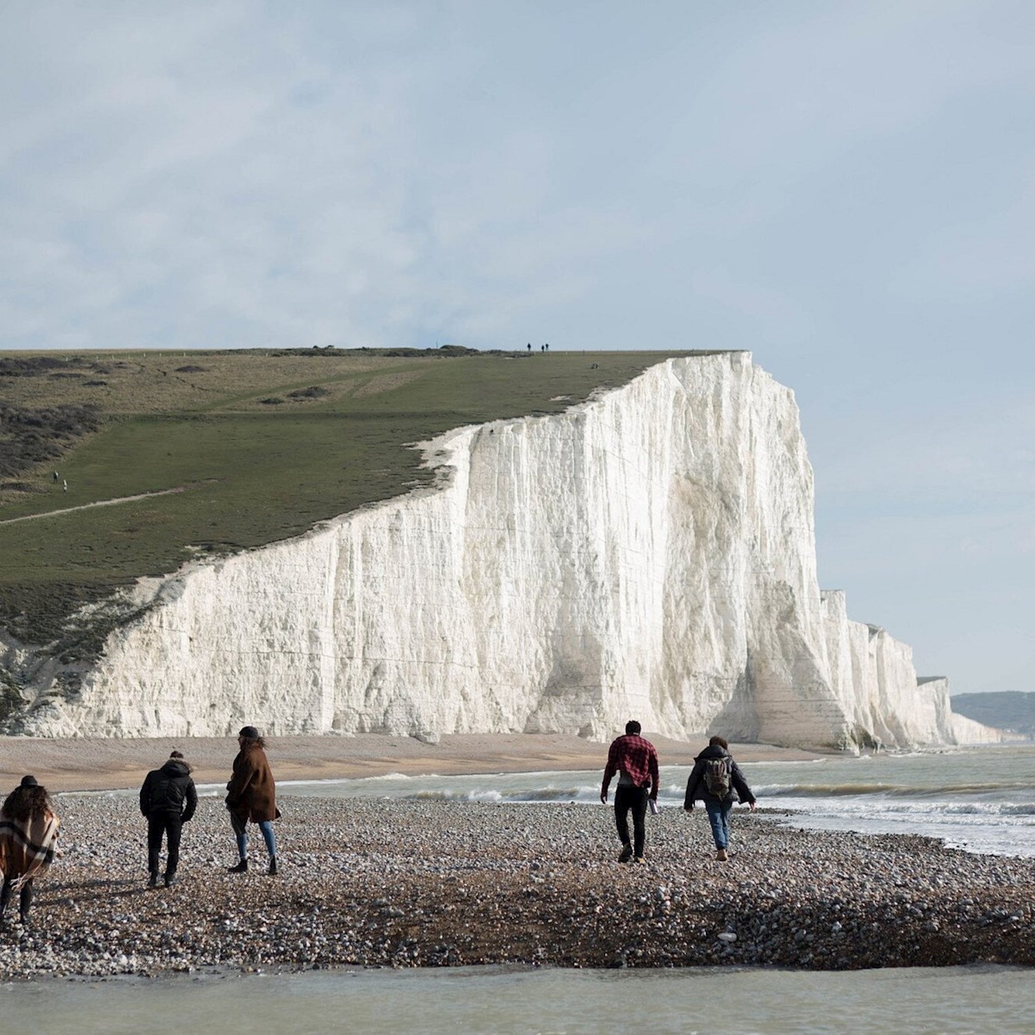 Stand tall above England's whitest cliffs, Seven Sisters Chalk Cliffs