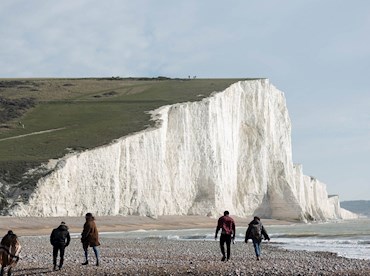 Stand tall above England's whitest cliffs, Seven Sisters Chalk Cliffs