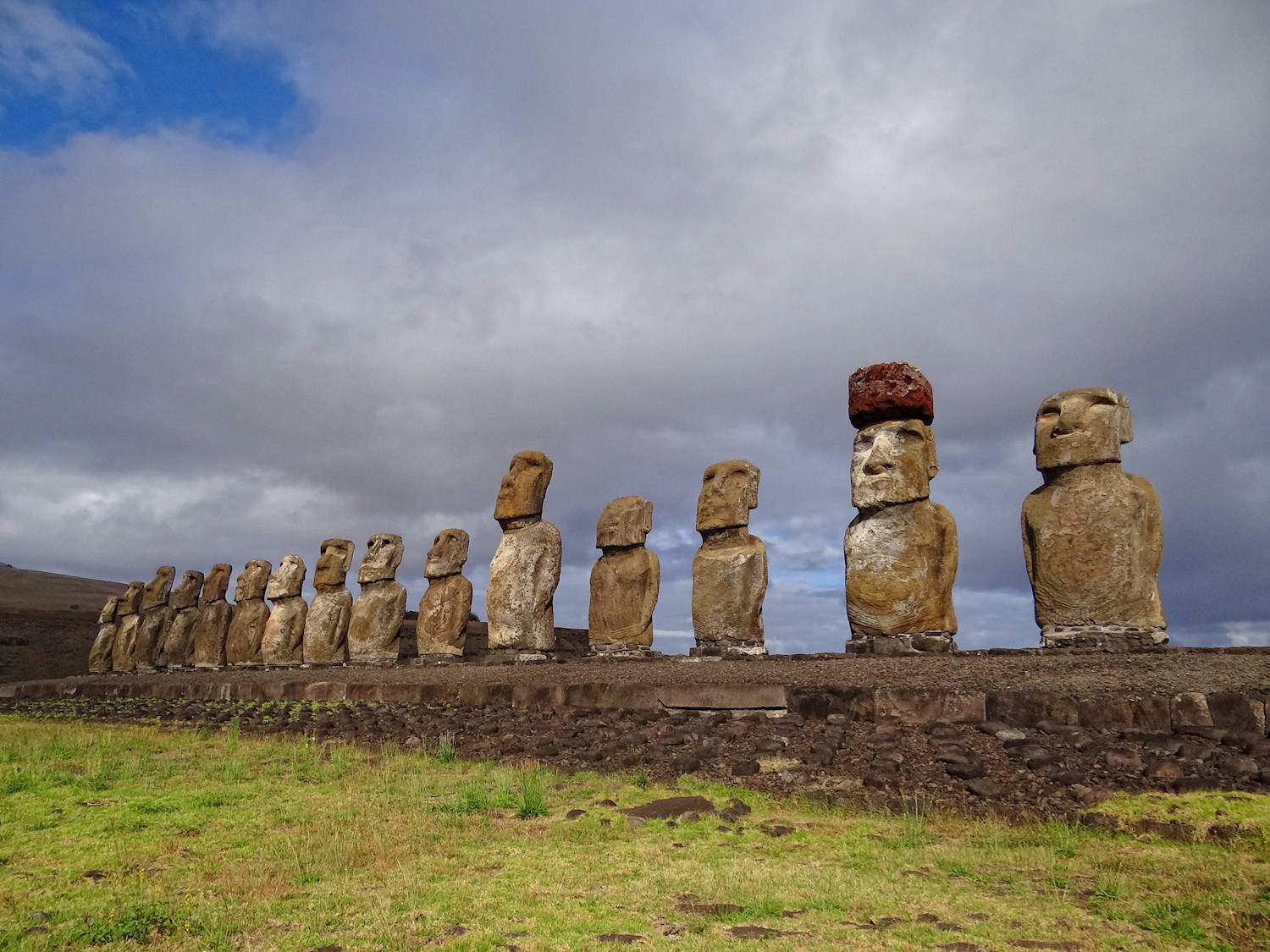 Stand face to face with moai at Easter Islander’s Ahu Tongariki