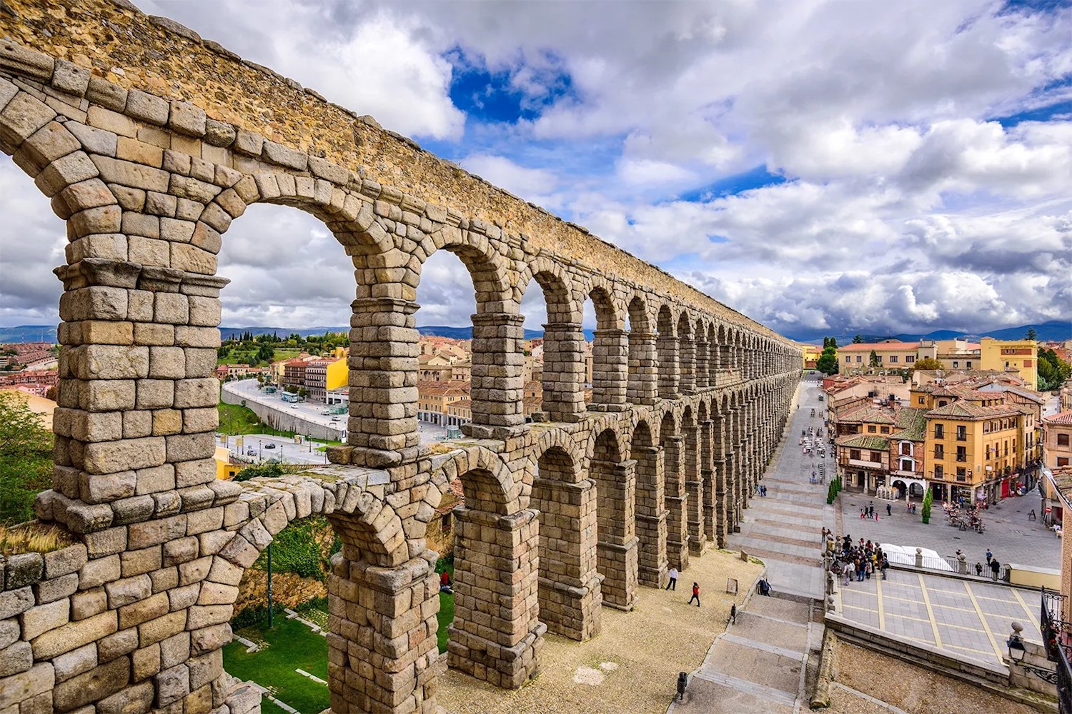 Ponder the beauty of Roman engineering at Segovia's aqueduct