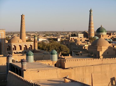 Walk the laneways of an ancient Silk Road fortress in Ichon-Qala