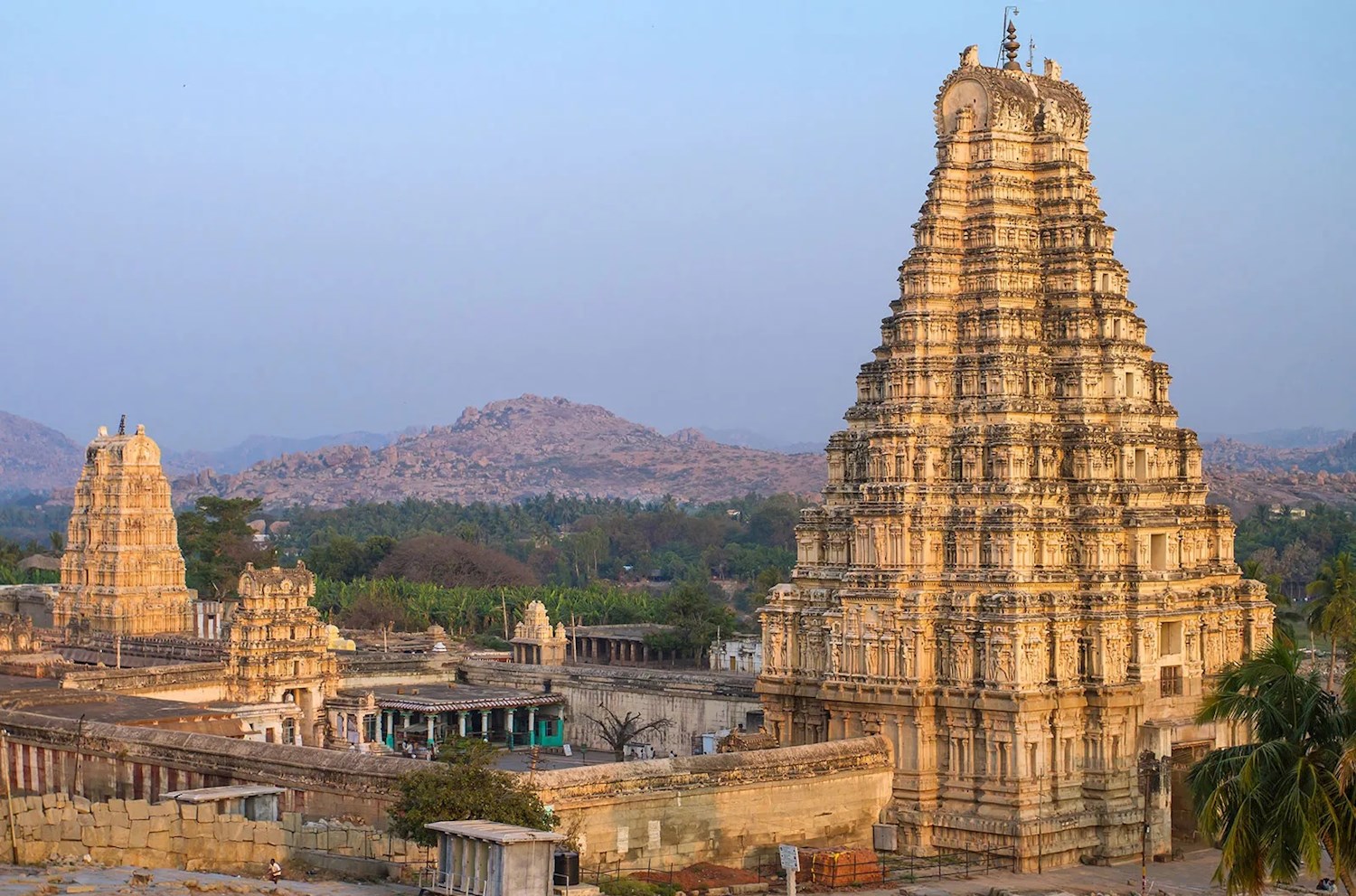 Explore medieval Dravidian skyscrapers at Virupaksha Temple