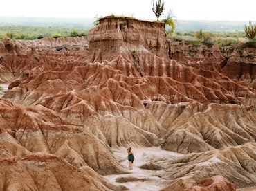 See stars in the cracked Desierto de la Tatacoa