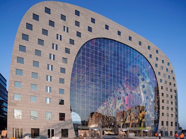 Relish the visionary architecture and food stalls of Rotterdam's Markthal