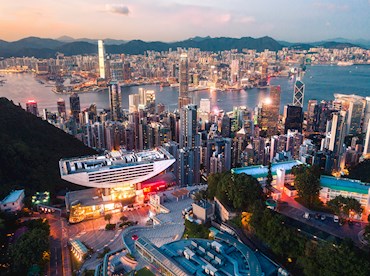 Ride the rickety tram to Hong Kong's Peak