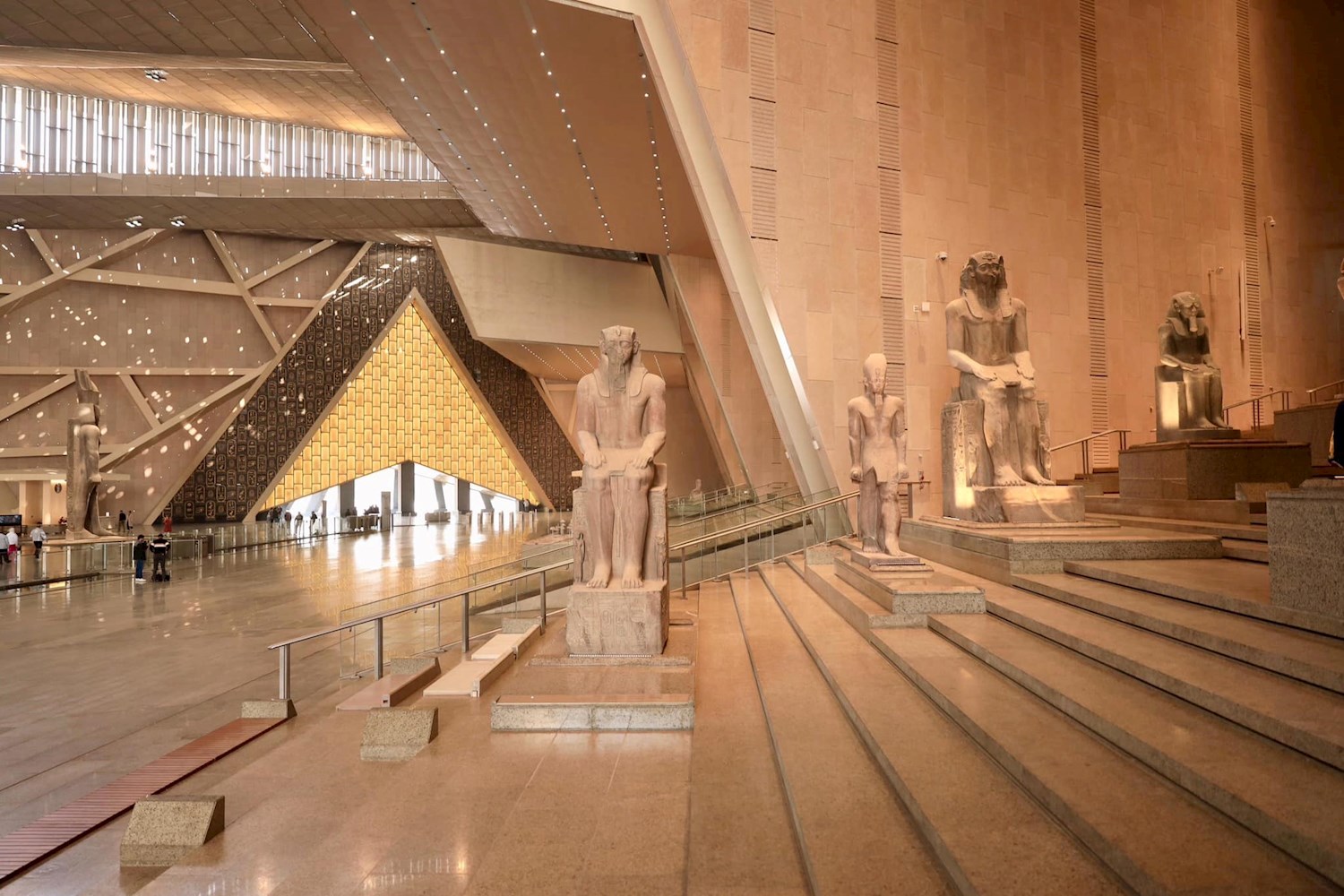 Ace Egyptology inside the Grand Egyptian Museum